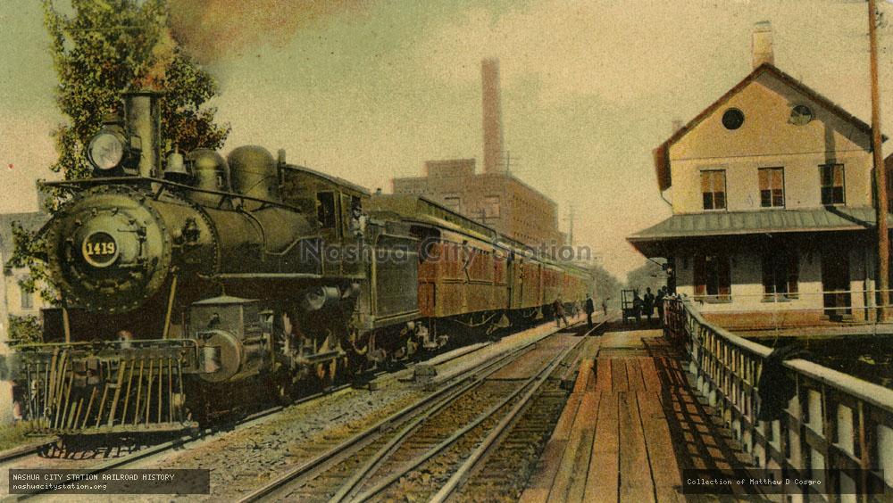 Postcard: Railroad Station, Thompsonville, Connecticut